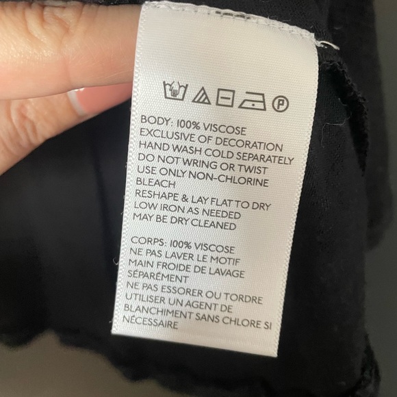 Urban Outfitters Ecote Black Beaded Top - Size Medium - Picture 2 of 5